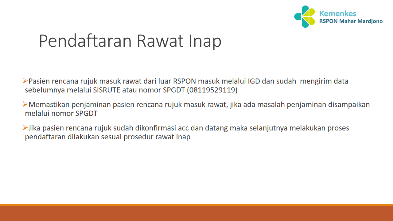 Alur pendaftaran rawat Inap